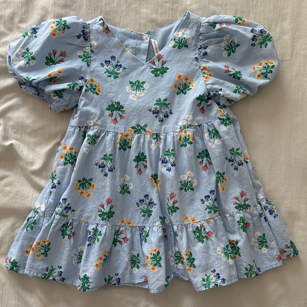 Janie and Jack Blue Floral Kids Dress